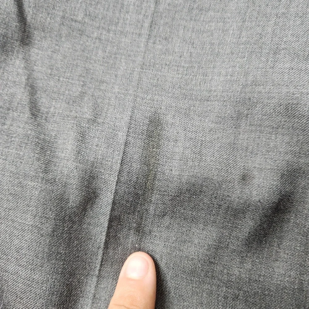 Stafford Pants Mens 40x32 Classic Fit Dress Slacks Gray Wool Polyester‎